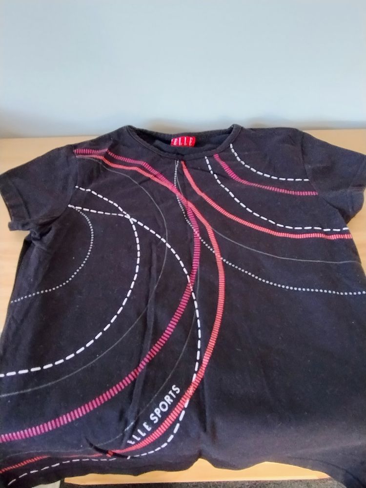 ELLE Elle Sports Black T-Shirt with mesh style back product image